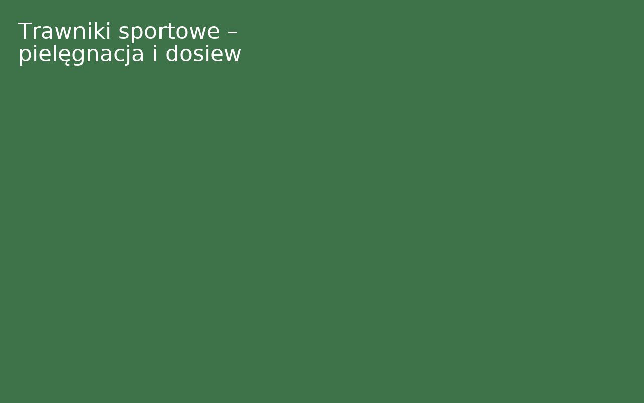 Trawniki sportowe – pielęgnacja i dosiew